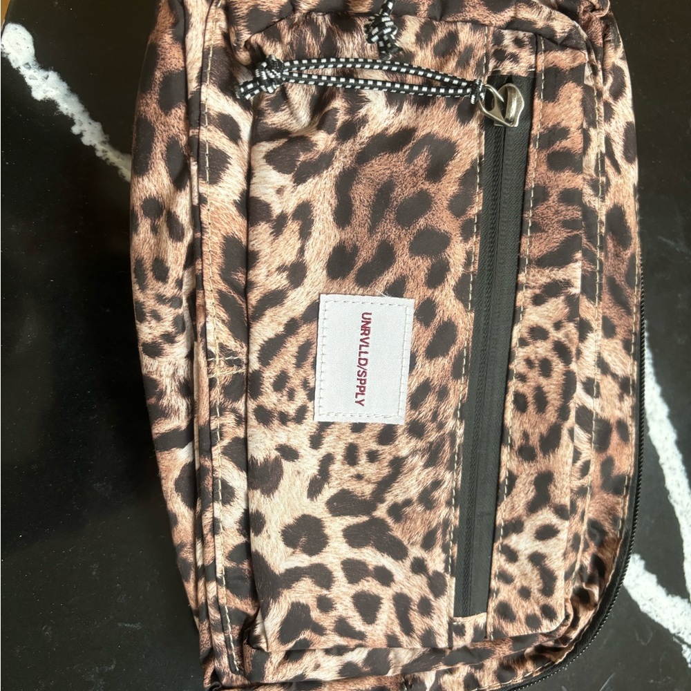 Animal print bum bag